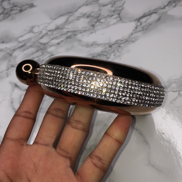 Rose Gold Flask Bracelet Bangle - Picture 6 of 7